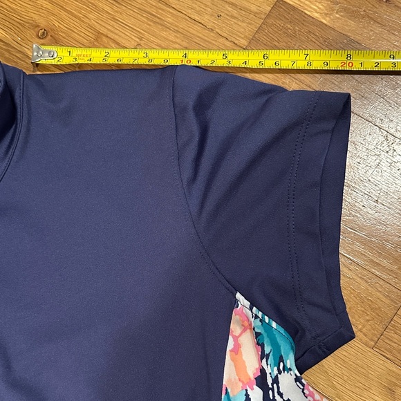 Pebble Beach | Women’s Navy and Floral Print Dress - Picture 7 of 16